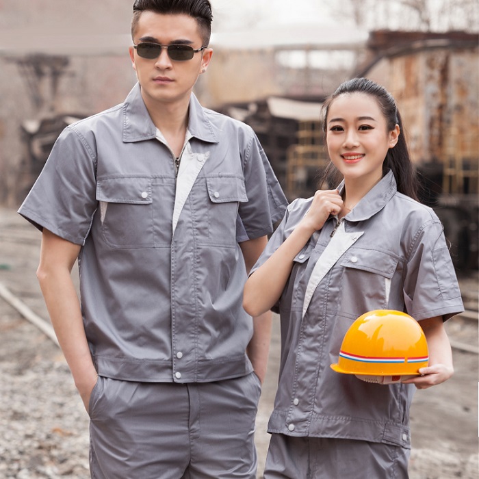 May đồng phục công nhân